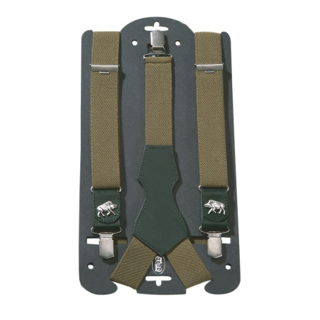 Hosenträger mit Leder Sau