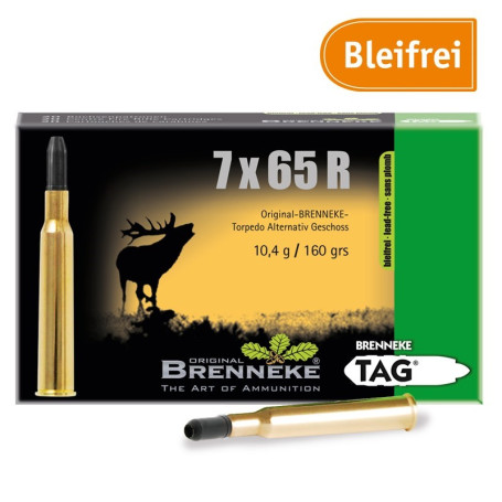 Brenneke 7x65 R TAG 160 gr