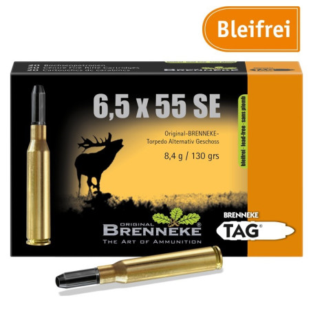 Brenneke 6.5x55 SE TAG 130 gr