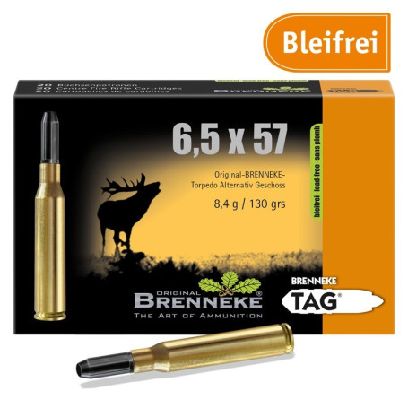 Brenneke 6.5x57 TAG 130 gr