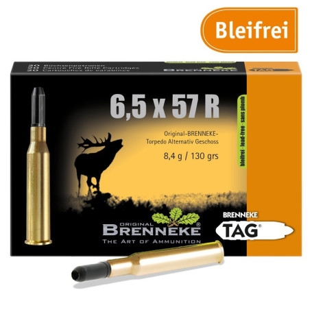 Brenneke 6.5x57 R TAG 130 gr
