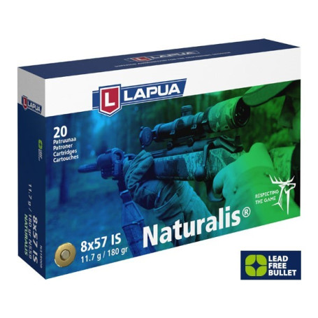 Lapua 8x57 IS Naturalis 11.7 g 180 gr