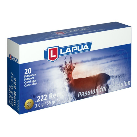 Lapua .222 Rem TM 3.6 g 55 gr