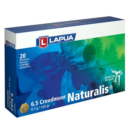 Lapua 6.5 mm Creedmoor Naturalis 9.1 g