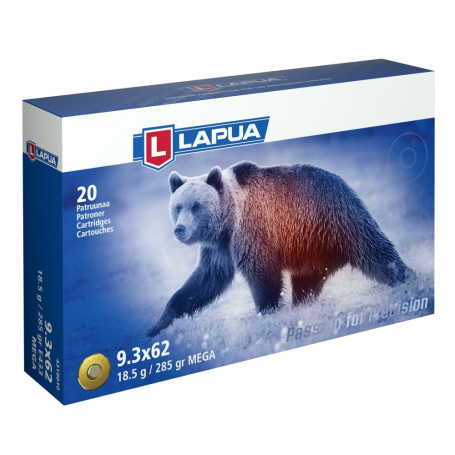 Lapua 9.3x62 Mega 18.5 g 285 gr