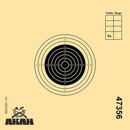 AKAH Luftgewehr UIT-Scheibe 10x10 cm