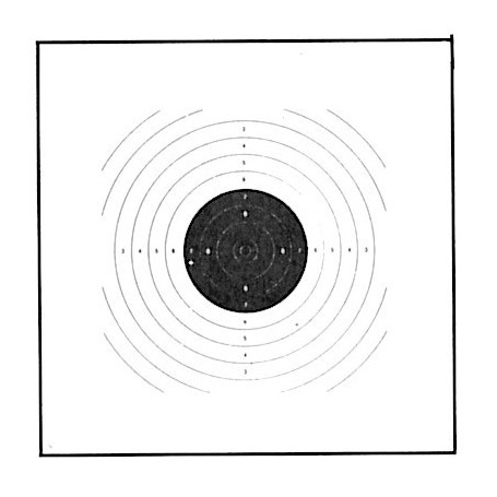 AKAH Luftpistolen-Scheibe 17x17 cm