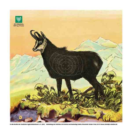 DJV-Luftgewehr-Jagdscheibe Gams