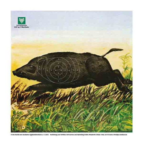 DJV-Luftgewehr-Jagdscheibe Überläufer