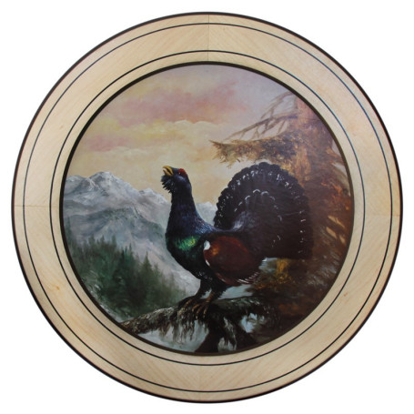 Ehrenscheibe Auerhahn im Wechselrahmen