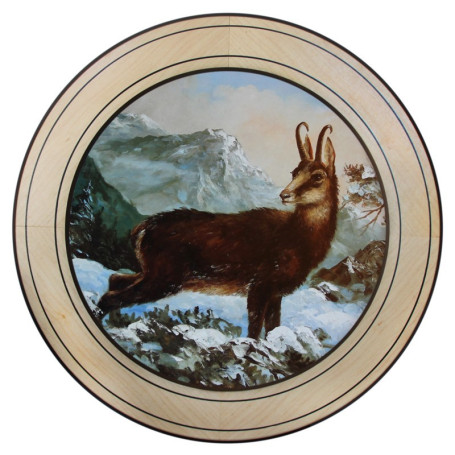 Ehrenscheibe Gams im Wechselrahmen 50 cm