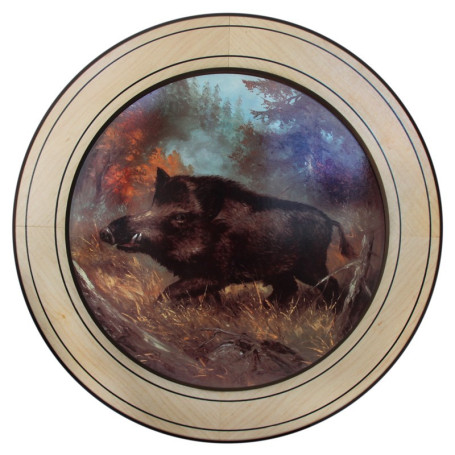 Ehrenscheibe Sau im Wechselrahmen 50 cm