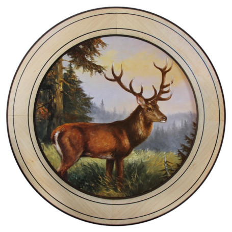Ehrenscheibe Hirsch im Wechselrahmen