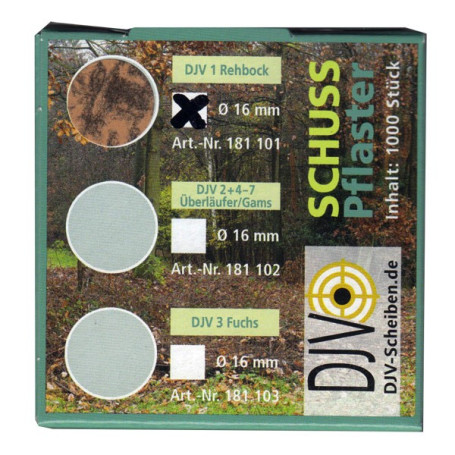 DJV Schusspflaster braun