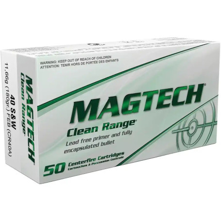 Magtech Clean .40 S&W FEB Flat 180 gr