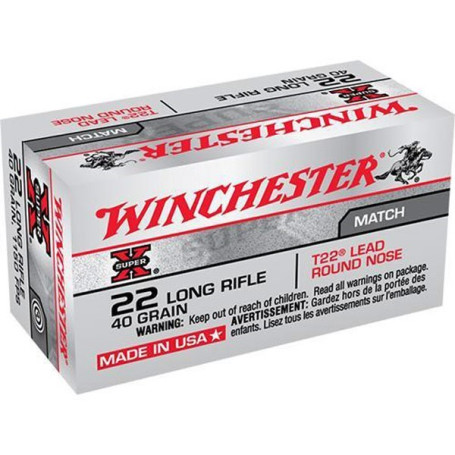 Winchester .22lr Lead Round Nose T22