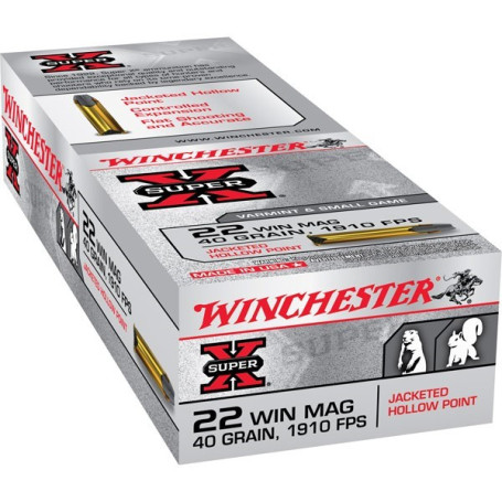 Winchester .22 Win Mag Super-X JHP