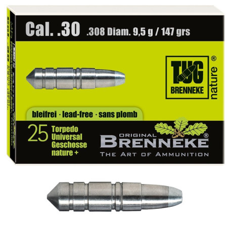 Brenneke Geschosse .30 TUG nature+ 147gr