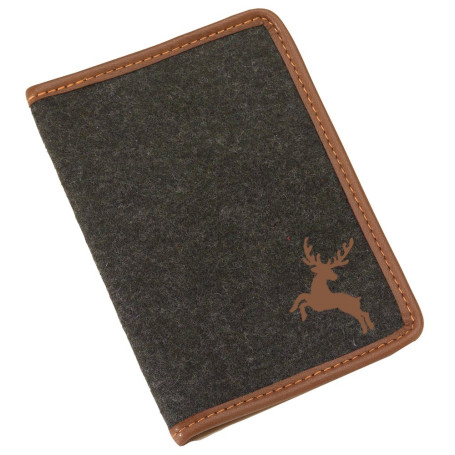 AKAH Jagdscheinetui Loden braun