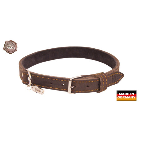 AKAH Halsband genietet aus Ölleder