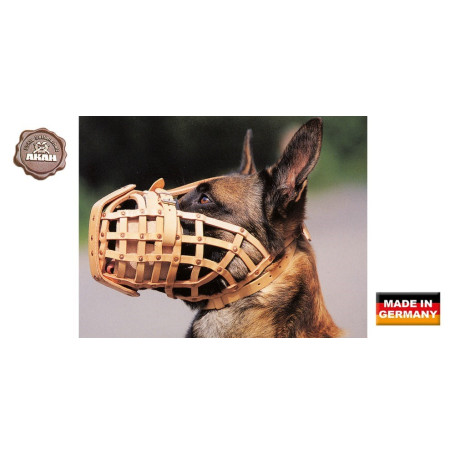 AKAH Maulkorb Bork aus Leder