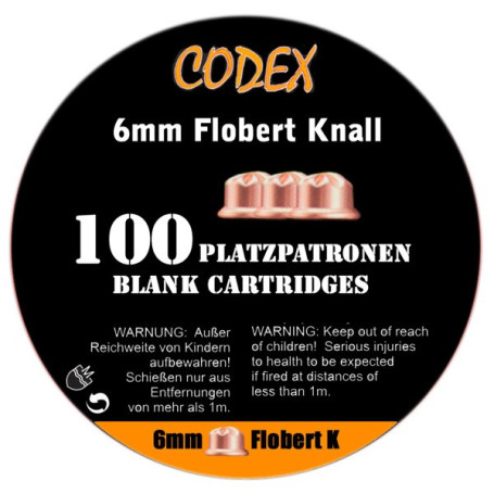 CODEX Platzpatronen 6 mm Flobert Knall