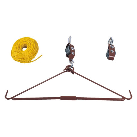 Flaschenzug als Zerwirkhilfe