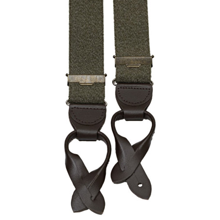 Hosenträger Jacquard grün