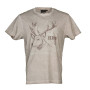 Jersey T-Shirt Hirsch grau