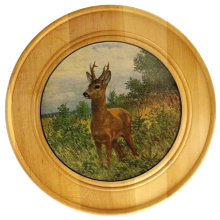 Ehrenscheibe aus Massivholz Ø 30 cm