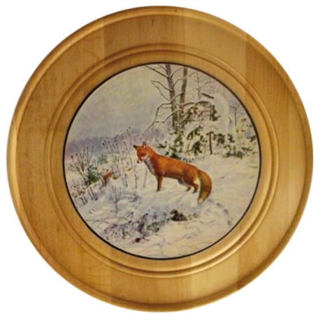 Ehrenscheibe aus Massivholz Ø 30 cm