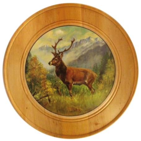 Ehrenscheibe aus Massivholz Ø 60 cm