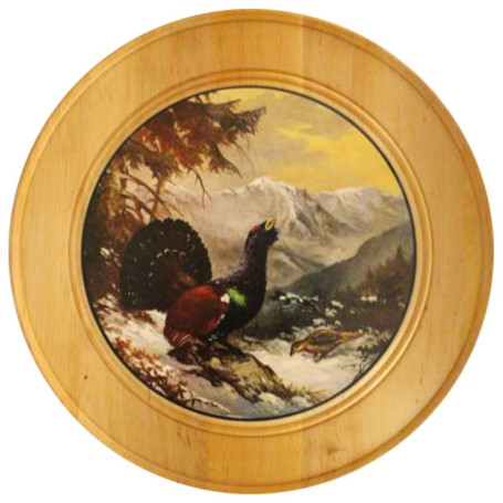 Ehrenscheibe aus Massivholz Ø 60 cm