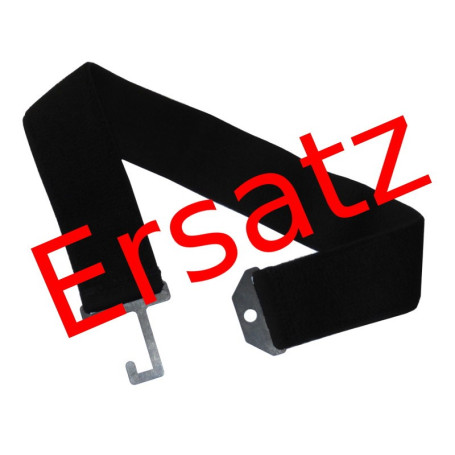 Flimmerband Ersatz einfarbig schwarz