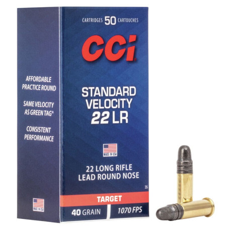 CCI Standard Velocity .22lr 40 gr LRN