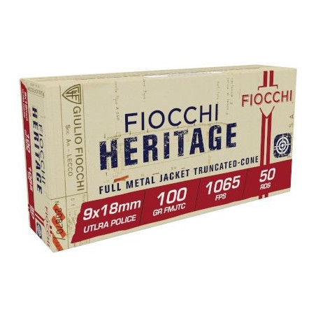 Fiocchi 9x18 Police 6.48 g 100 gr FMJTC