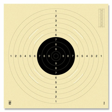 Pistolenscheiben 50/25m blank