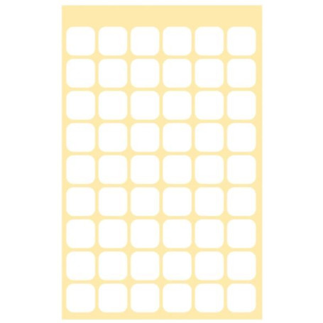 Schusslochkleber 15 x 15 mm weiss