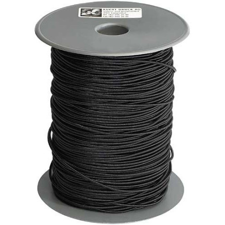 Gummikordel, schwarz