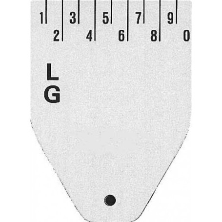 Schussmesser aus Aluminium