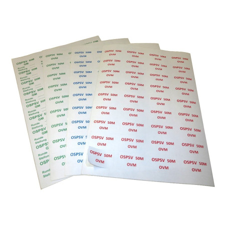 Kontrollkleber für Standblätter farbig