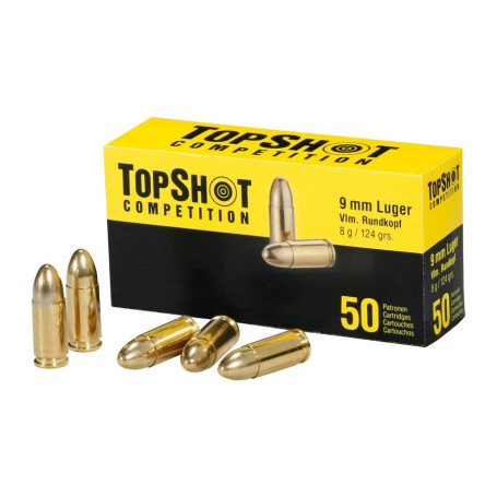 TopShot 9 mm Para 8.0 g 124 gr FMJ