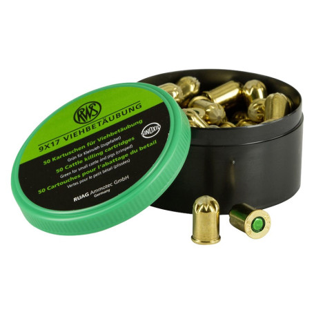 RWS Schlachtpatronen 9x17 Grün
