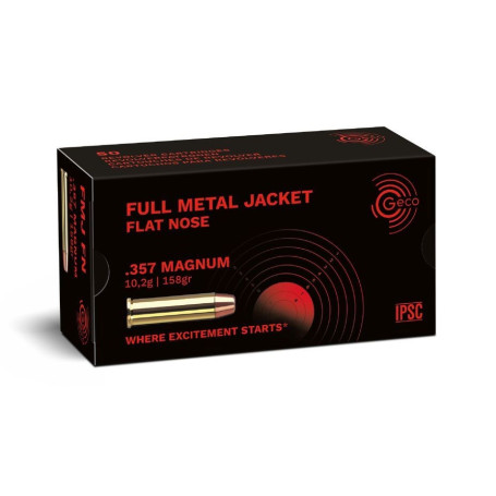 Geco .357 Mag 10.2 g 158 gr VM Flach