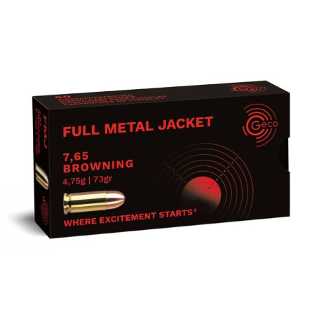 Geco 7.65 mm Browning 4.7 g 73 gr FMJ VM
