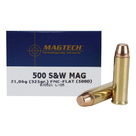 Magtech .500 S&W FMJ  Flat 325 gr 21 g