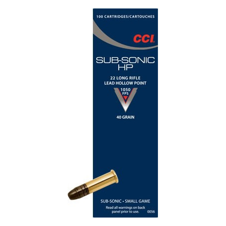 CCI Subsonic .22lr 40 gr LRHP