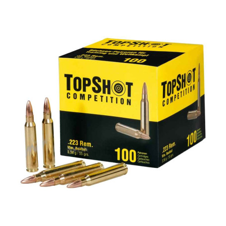 TopShot .223 Rem 55 gr 3.6 g FMJ