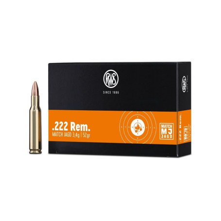 RWS .222 Rem MJ 3.4 g 52 gr