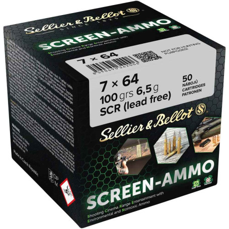 S&B Screen-Ammo 7x64 6.5 g 100 gr